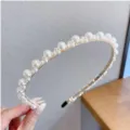 Élégant serre-tête en métal fin perlé, style rétro français accessoires cheveux mignon. - 10# Serre-tête en perles