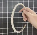 Serre-tête en perles pour femmes, accessoire de cheveux élégant et perlé blanc, variante mignonne. - 15# Serre-tête en perles