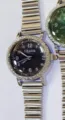 Vintage Damen Uhr Kleines Zifferblatt Schwarzes Gesicht Dehnbares Metallarmband Elegant - Silbergehäuse Schwarzes Zifferblatt