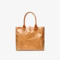 Brown DuPont paper tote bag, large capacity casual commuter handbag for women daily use. - Khaki