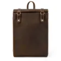 Vintage crazy horse leather backpack for men, retro brown casual rucksack, durable leather daypack. - 2890 - Brown