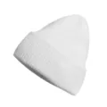 Bonnet tricoté blanc doux mélange poil de lapin bonnet hiver chaud confortable épais chapeau - Taille unique / Blanc
