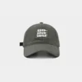 Gorra de béisbol de algodón lavado vintage para mujer y hombre, sombrero suave con bordado. - M (56-58cm) / Gris