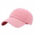 Casquette de baseball unie en coton rose, chapeau de soleil décontracté pour voyage en plein air. - M (56-58cm) / Rose
