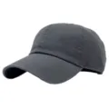 Casquette de baseball unie en coton gris foncé avec visière courbe pour le quotidien. - M (56-58cm) / Gris foncé