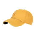 Vintage washed cotton baseball cap, adjustable casual sun hat for men and women, plain design. - M (56-58cm) / Yellow