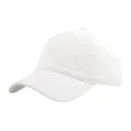 Plain white cotton baseball cap variant, classic adjustable design for daily sun wear. - M (56-58cm) / White