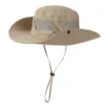 Cappello da sole estivo kaki cappello da pesca in rete per trekking pesca e viaggi all'aperto. - Kaki / M（56-58cm）