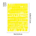 Yellow letter number stickers self adhesive alphabet vinyl decals for DIY crafts labeling. - Yellow
