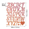 Glitter rose gold alphabet stickers DIY 2 inch letter decals for party craft decor - Alphabet / Pink Sand