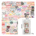 Holographic motivational stickers set waterproof vinyl inspirational decals for decor - Q2 Star English Motivational Stickers 100 Pcs