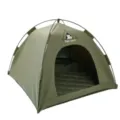 Atmungsaktives Outdoor Haustier Zelt vier Jahreszeiten Hunde Katzen Bett waschbar Haus - S:40x40x35cm / Grün