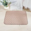 Wiederverwendbare braune Haustier Pipi Matte wasserdichte Hundetrainingsmatte mit Steppung. - L (70*50CM) 165g / Khaki