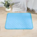 Wiederverwendbare wasserdichte Haustier Urin Matte Hunde Trainingsmatte Saugtuch - L (70*50CM) 165g / Blau