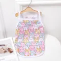 Süßes Hasenmuster Haustier Hund Katze Weste, leichtes Sommer Trägershirt für kleine Hunde. - XS / Bunter Hase