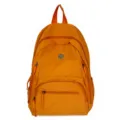 Sac à dos décontracté orange vif avec plusieurs poches zippées pratiques au quotidien. - Orange