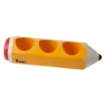 Portapenne a forma di matita di plastica scatola di cancelleria da scrivania - 3 Scomparti