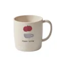 Bicchiere portaspazzolino in plastica beige stile minimalista per bagno e dormitorio studentesco. - 390ml / Tazza Mela