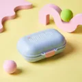 Portable travel soap box with lid, sealed leakproof design, cute aesthetic soap holder. - Soap Dish with Lid / Aqua