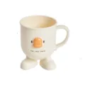 Simpatico bicchiere per spazzolino da denti per bambini in plastica tazza da bagno - 201-300ml / Goblet / bianco crema