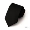 High quality black silk tie detail shot, premium business formal necktie with fine twill. - Threaded Stripe