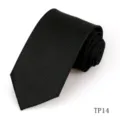 Detailed view of a black striped men tie with subtle glitter texture, fine craftsmanship style. - Glitter Vertical Stripe