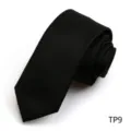Black textured necktie detail shot, premium business style accessory for men's formal wear. - Fine Check