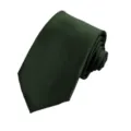 Cravatta verde scuro da uomo abbigliamento formale da business classica tinta unita cravatta - Verde scuro