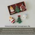Coffret cadeau bougies parfumées de Noël, joli père Noël et sapin, déco de bureau. - Nuit de Conte de Noël (Père Noël + Sapin + Bonhomme de Neige) / Boîte cadeau
