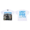 Men Women Streetwear Graphic Short Sleeve T-Shirt Vintage Casual White Cotton Tee Top - 5