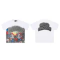 Unisex streetwear graphic rhinestone emotion print short sleeve t-shirt for men women. - 21