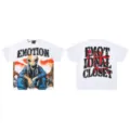 Camiseta blanca de manga corta con gráfico y estampado de letras streetwear para unisex - S / Tops / 1