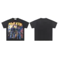Vintage washed short sleeve t-shirt with graphic print and front retro street style design. - Style 10