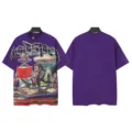 Vintage washed purple short sleeve T-shirt for men and women, streetwear graphic tee. - S / Tops / 6191 Washed Purple