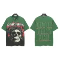 Vintage washed short sleeve graphic t-shirt for men and women streetwear fashion top. - S / Tops / 6152 Washed Postal Green