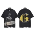 Vintage washed short sleeve t-shirt for men and women, cool gothic skeleton graphic streetwear. - S / Tops / 6345 Washed Black