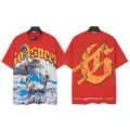 Vintage washed red short sleeve t-shirt featuring Liberty graphic and back letter print. - S / Tops / 6010 China Red