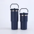 Cross-border 304 stainless steel insulated tumbler set portable outdoor car mug simple - Royal Blue