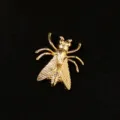 Gold metal beetle ring for women, creative fashion insect open ring jewelry accessory. - Insect Shape Brooch (S463) / KC Gold
