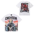 Unisex high street grafiko kontomandiko t-shirt casual leuko alien print streetwear tee - S / Tops / Λευκό Στυλ Εξωγήινου Επιστημονικής Φαντασίας