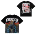 Μαύρο κοντομάνικο t-shirt με εντυπωσιακά γραφικά και μοντέρνα σχεδίαση για καθημερινό στυλ. - S / Tops / Μαύρο Στυλ Εξωγήινου Επιστημονικής Φαντασίας