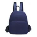 Sac à dos pour femme uni en tissu oxford style minimaliste décontracté bleu mode - Bleu foncé