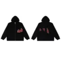 S / Tops / Black Red