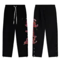 S / Bottoms / Black Red