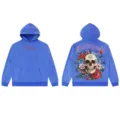 S / Tops / Acid Wash Μπλε - Νεκροκεφαλή Ρολόι