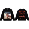 S / Racing Graffiti Print Top (G817) / Black