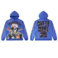 S / Tops / Acid Wash Μπλε - Νεκροκεφαλή Αγώνων