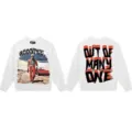 S / Racing Graffiti Print Top (G817) / White