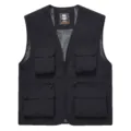 Men's outdoor multi-pocket tactical vest quick dry breathable fishing hiking photography - Black
