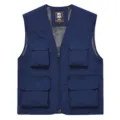Men's Outdoor Multi-Pocket Quick Dry Fishing Hiking Vest Summer Photography Waistcoat - Navy Blue